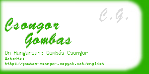 csongor gombas business card
