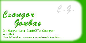 csongor gombas business card